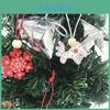 Charming 10pcs Wooden Christmas Tree Ornaments For Festive Home Decor