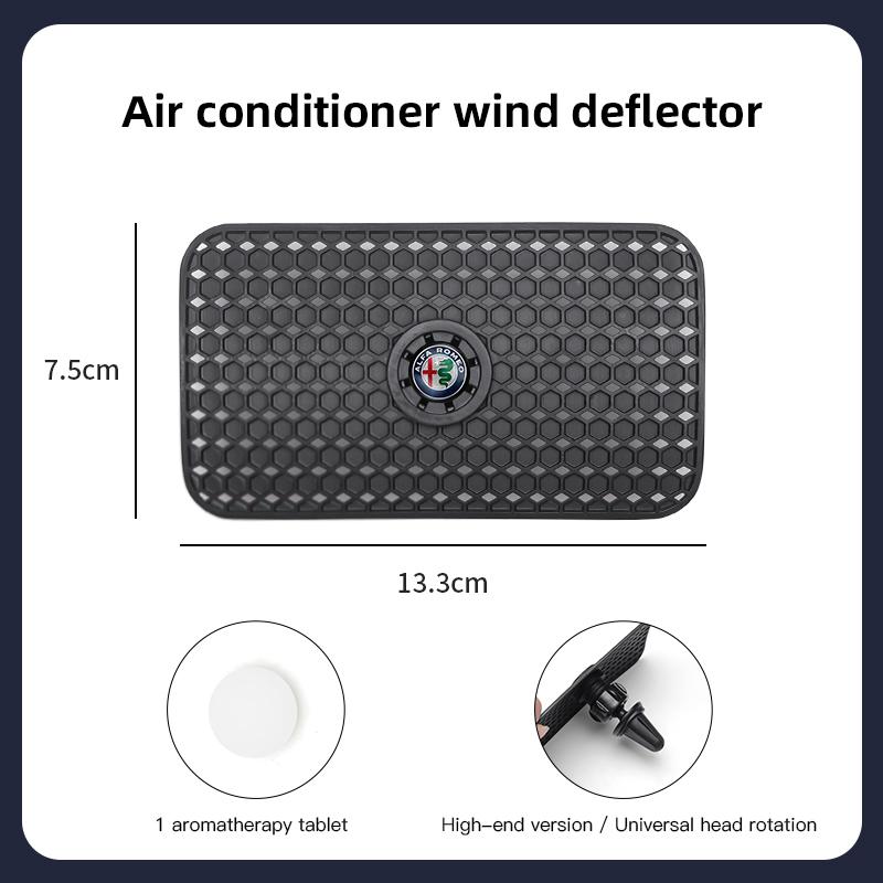 2026 Hot Sticker Car Outlet Wind Shield Windproof Air Outlet Baffle Conditioning Wind Shield For Alfa Romeo 4C 159 166 Giulia 15