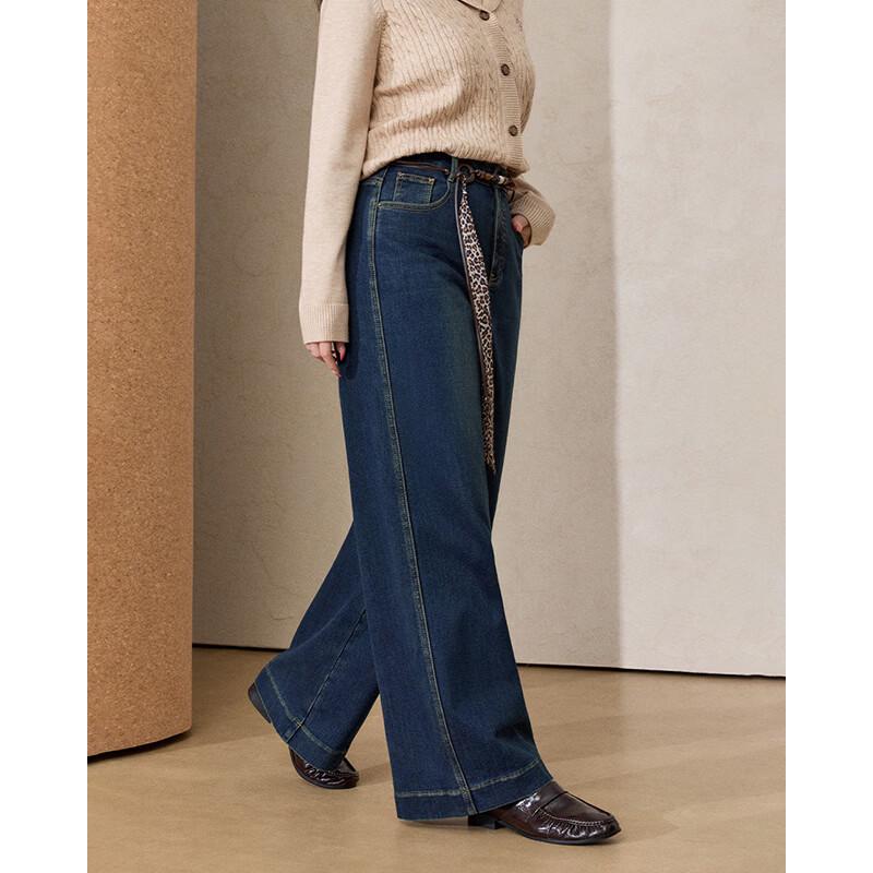 IEF Retro Slim-Fit Wide-Leg Denim Trousers