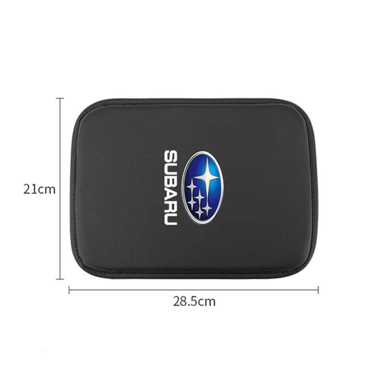 Car Armrest Box Mat Comfort Center Console Cover Pad Valve Cap For Subaru BRZ Outback WRX Ascent Levorg Forester XV Impreza ysi8
