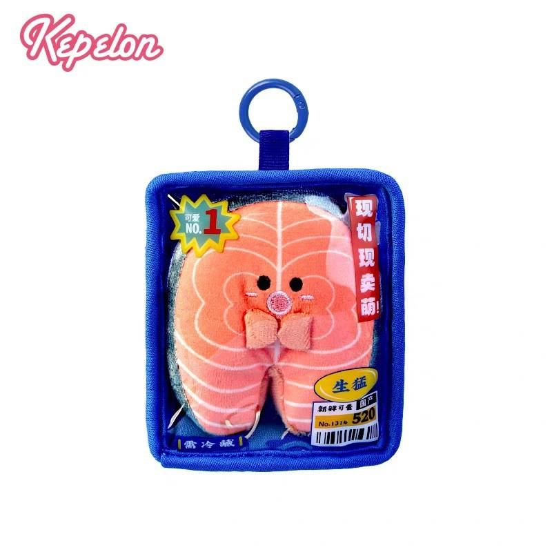 Boxed Salmon Creative Sardine Squid Arctic Shellfish Plush Doll Pendant For Gift