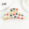 Hair Clip Large Strong Grip Clip, Dot Print Claw, Portable Scalp Friendly Accessory for Thick Updos Half-Tied Hairstyles Pattern