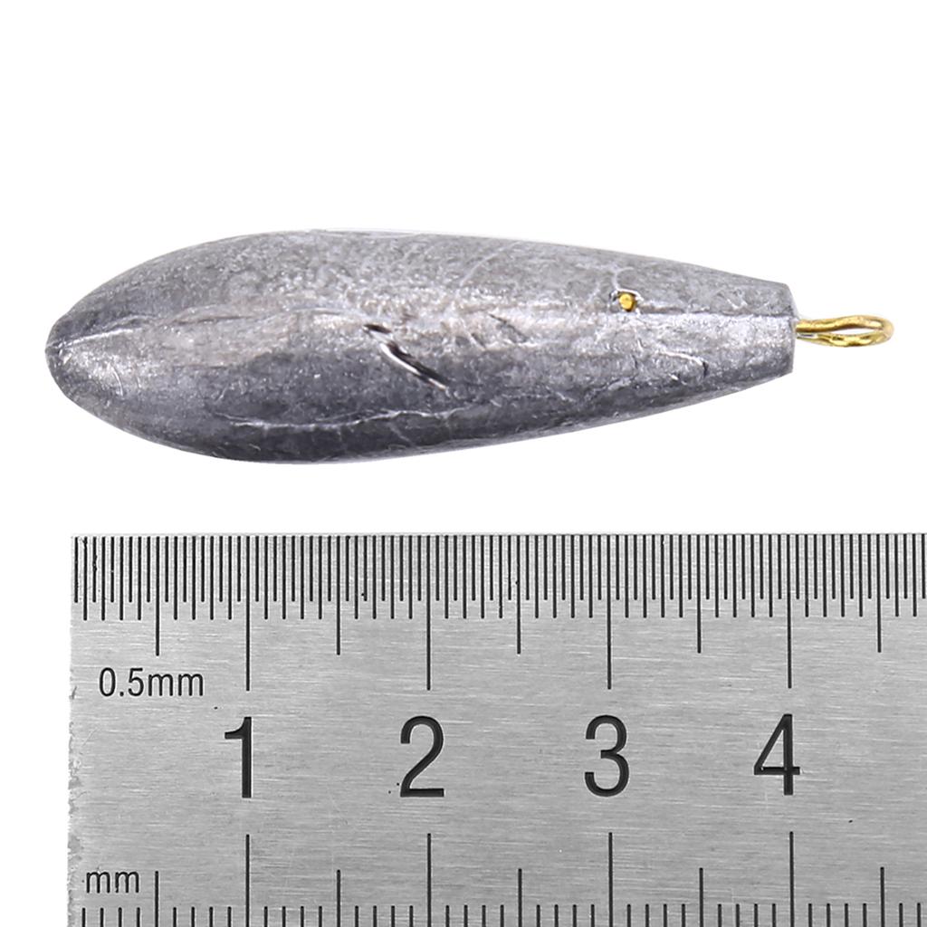 6Pcs New Fishing Weights Sinkers Shape Casting Fishing Tackle (10g)