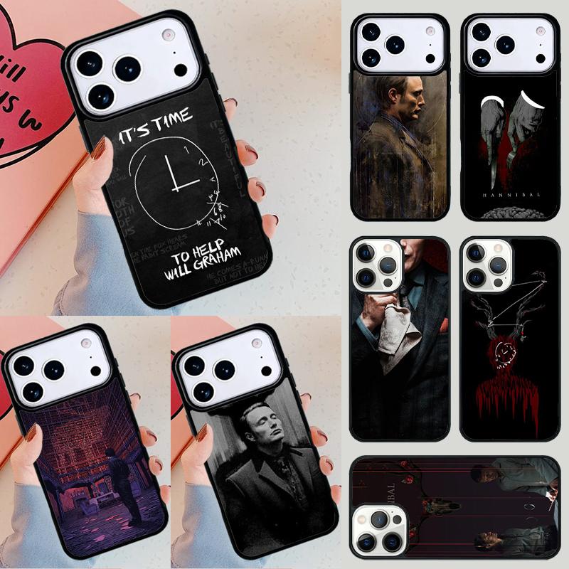 Hannibal soft Phone Case For iPhone 17 Air 14 15 13 12 Max Cover For Apple 14 15 16 16e 11 Pro Max Plus
