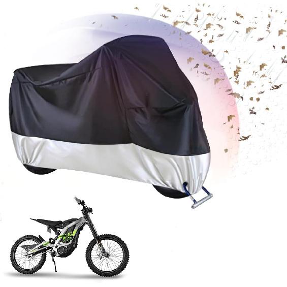 Motorcycle Dirt Bike Cover All Season for Sur Ron Ultra Bee, Waterproof Sun Outdoor Protection Durable Cover with Storage Bag & Safety Lock Holes