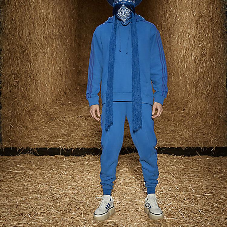 Adidas Originals X Ivy Park Sammerket Casual Ensfarvede Joggebukser Unisex Underdeler Blå H61692