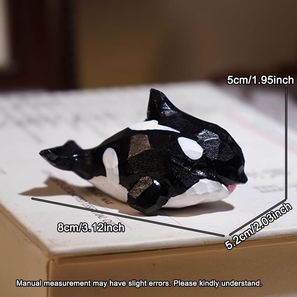 Handcrafted Wood Carving Home Decorations Decoraciones Para El Hogar Desk Accessories Room Decor Handmade Shark Statue Decor