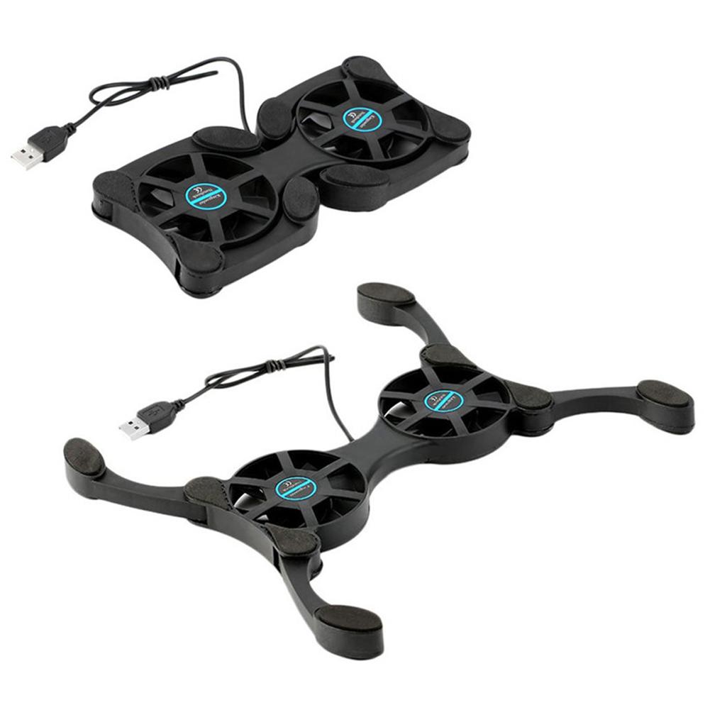 USB Mini Laptop Fan Stand Notebook Foldable Folding Fan Cooler Notebook Cooling Pad Radiator Cooler Master Computer Accessories