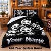 Terrifier Art the Clown Custom Name 3Pcs Bedding Set 1 Bed Sheet 2 Pillowcases Bedroom Home Decor