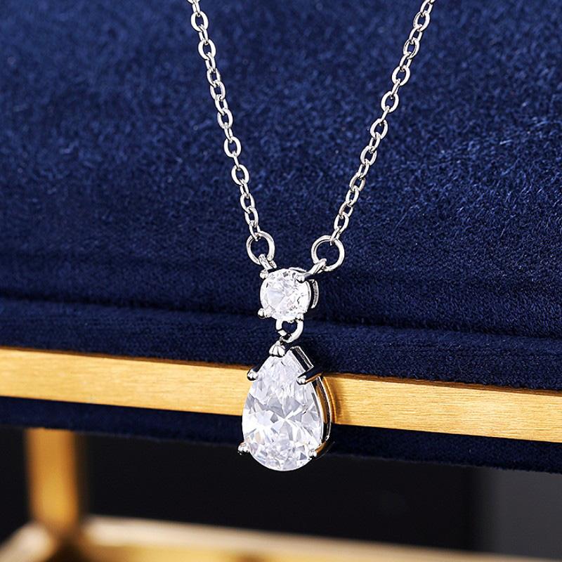 Xiaomi Huitan Frischer Stil Damen Halskette Trendige Hochzeits-Verlobungsparty-Accessoires Glänzende Perle CZ Jubiläum Vielseitiger Schmuck Geschenk
