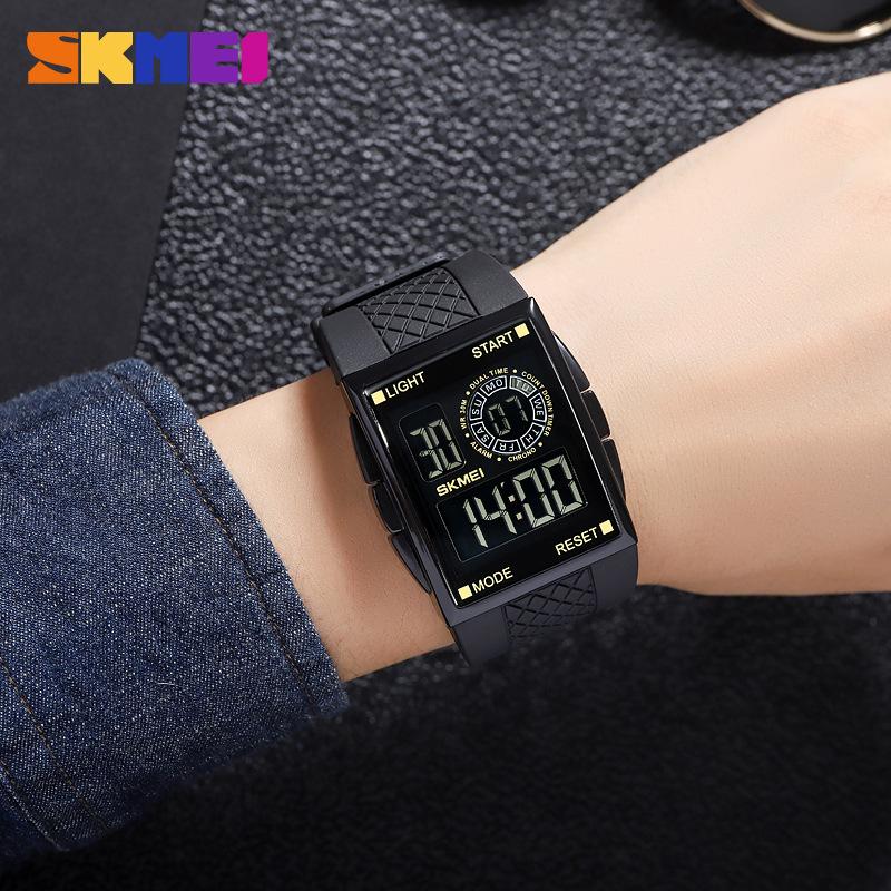 Timing waterproof brand luminous sports watch multi-functional student electronic watch male