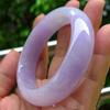 Natural Myanmar Violet Jade Bangle Hand -Carved Bracelet Women Bracelets Jadeite Real Jades Bangles Jewelry Accessories