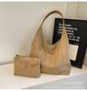 Mother and Child Bag Fashionable Vintage Underarm Suede One-shoulder Women's Bag Large Capacity Tote Bag