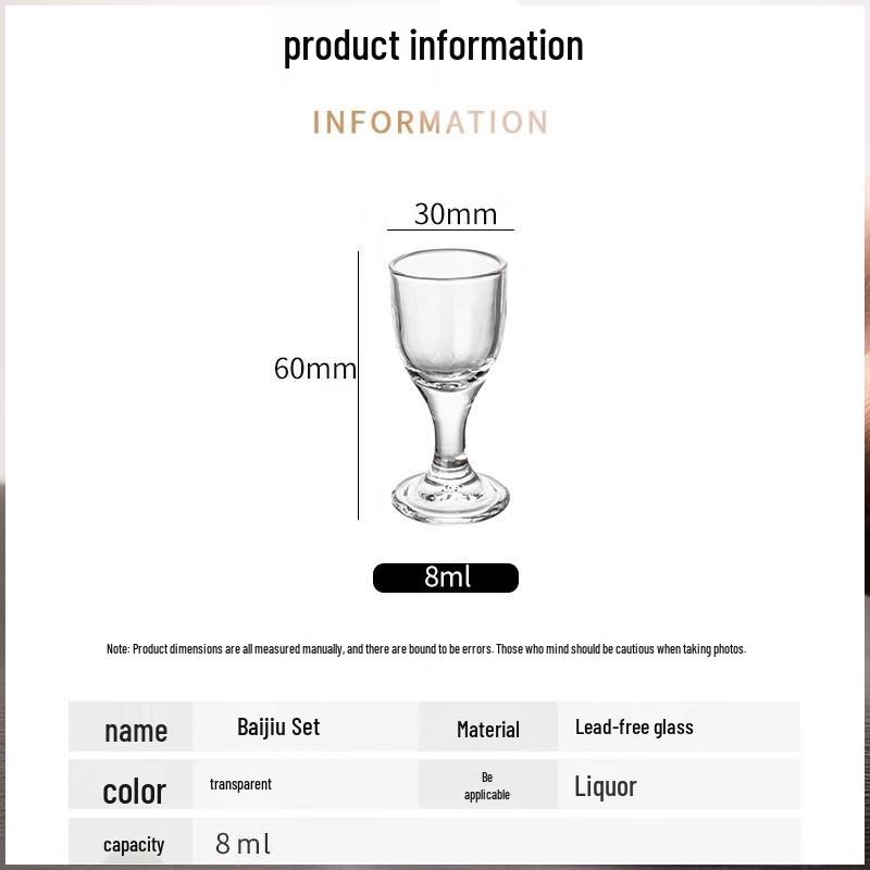 Thickened Glass Baijiu Shot Glasses