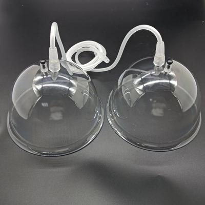 1pair Large Vacuum Suction Cup Buttock Enhancement Body Contour Shaping Breast Enhance Plastic Hip Lifting Pump Cupping Up Jar