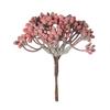 6pcs Artificial Plants Plastic Brooch Scrapbook Wedding Decorative Flowers Wreaths Diy Gifts Box Christmas Decorations for Home