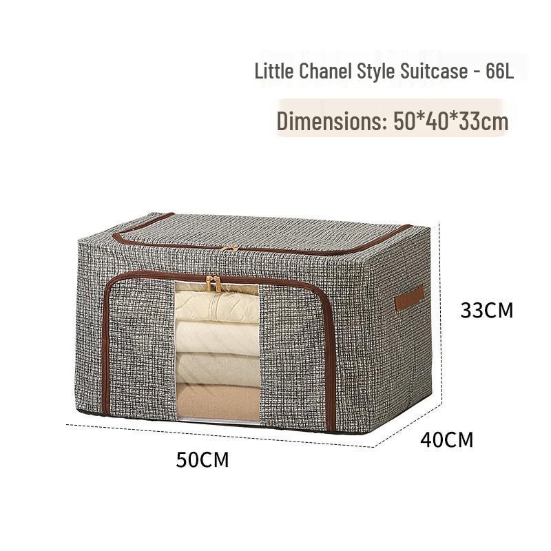 Foldable Waterproof Quilt Organizer with Large Capacity for Bedroom
