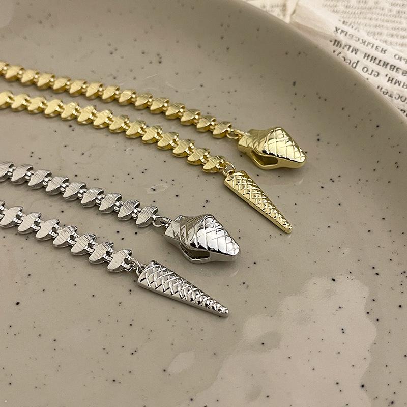 Colier Șarpe pentru Femei 2025 - Stil Nou Fierbinte, Design de Nișă, Choker Lung de Lux Ușor pentru un Aspect de Lanț de Pulover High-End