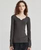 ITOV SEOUL Ribbed V-Neck Knit Ch