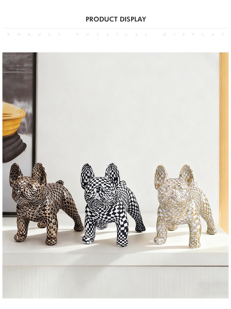Modern Minimalist Mosaic Cat Figurine for Home or Office Decor