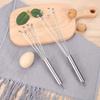 1pc Stainless Steel Ball Whisk Set Kitchen Whisk Wire Egg Whisk for Cooking Blending Whisking Beating Stirring Egg Baking Tool
