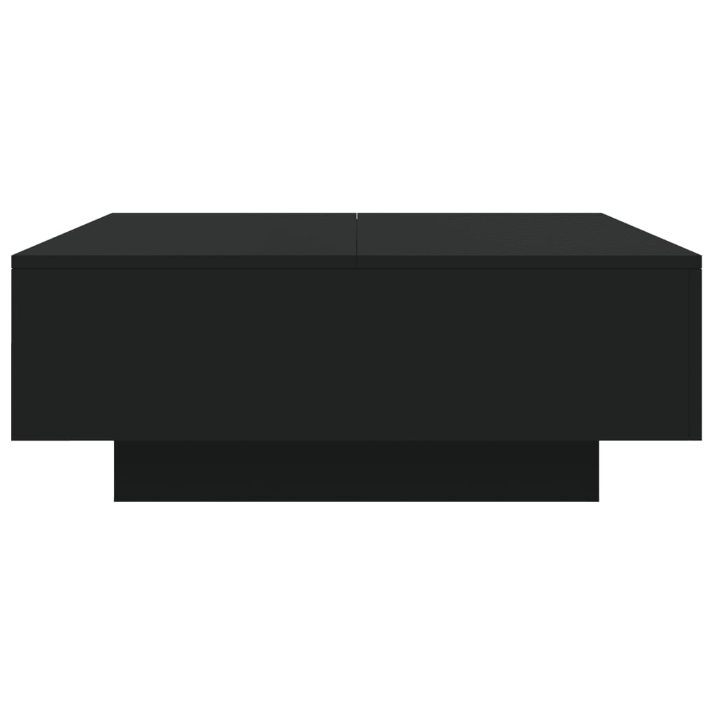 LED Coffee Table Black 80x80x31 cm