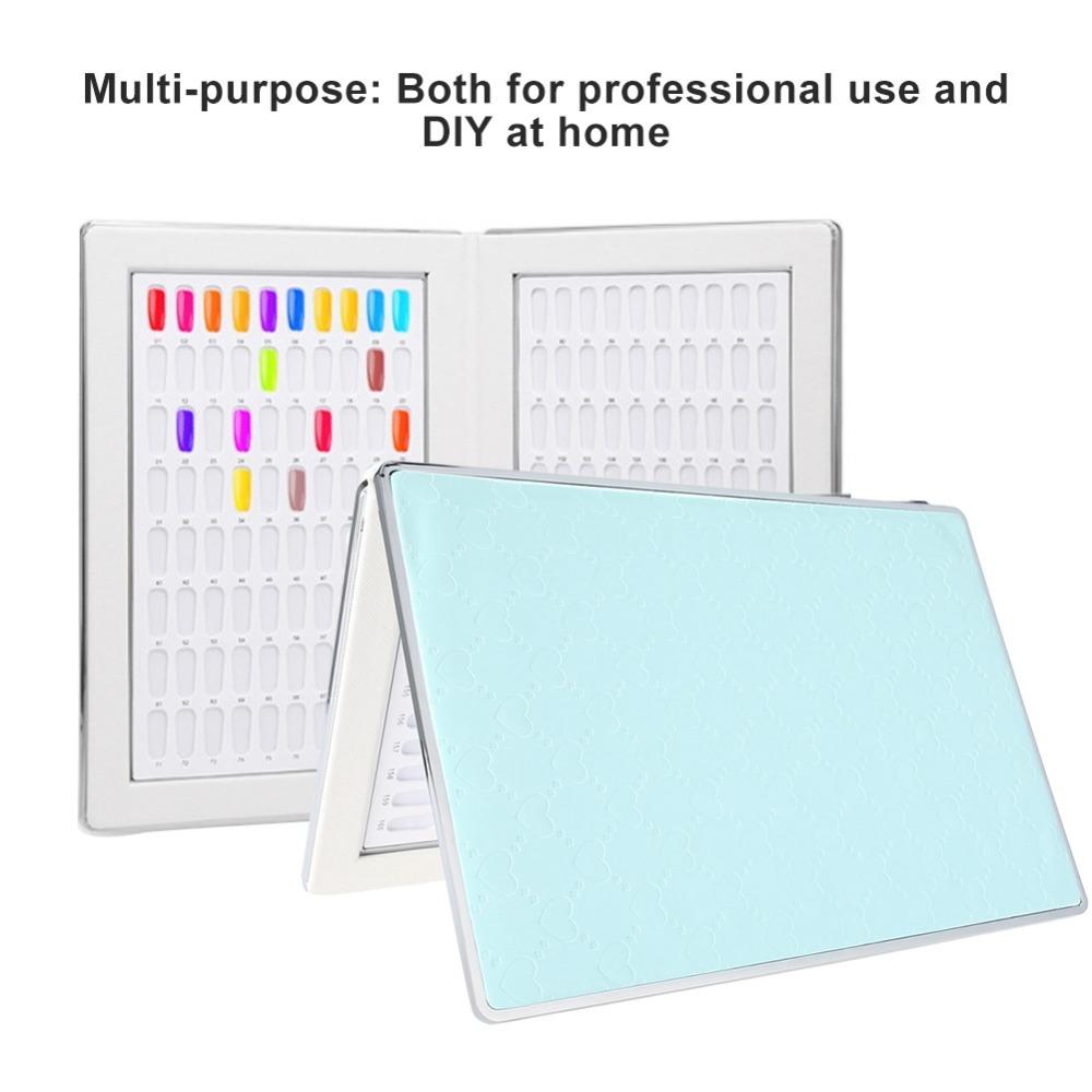 Foldable Nail Polish Display Book Easy Carry Book Nail Art Showing Shelf For Home Manicure