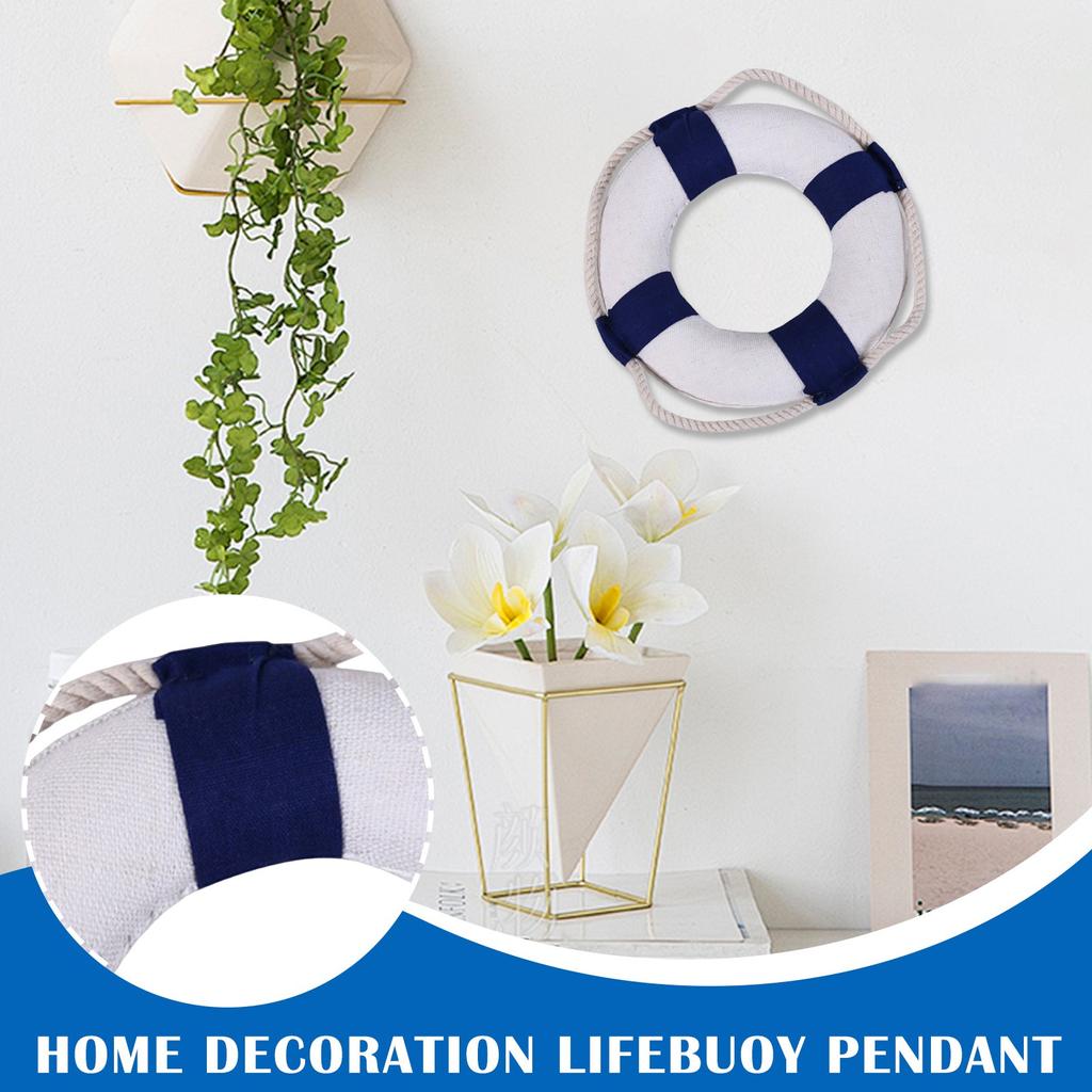 Mediterranean Wall Creative Decoration Lifebuoy Wall Hanging Wall Decoration Foam Swimming Ring