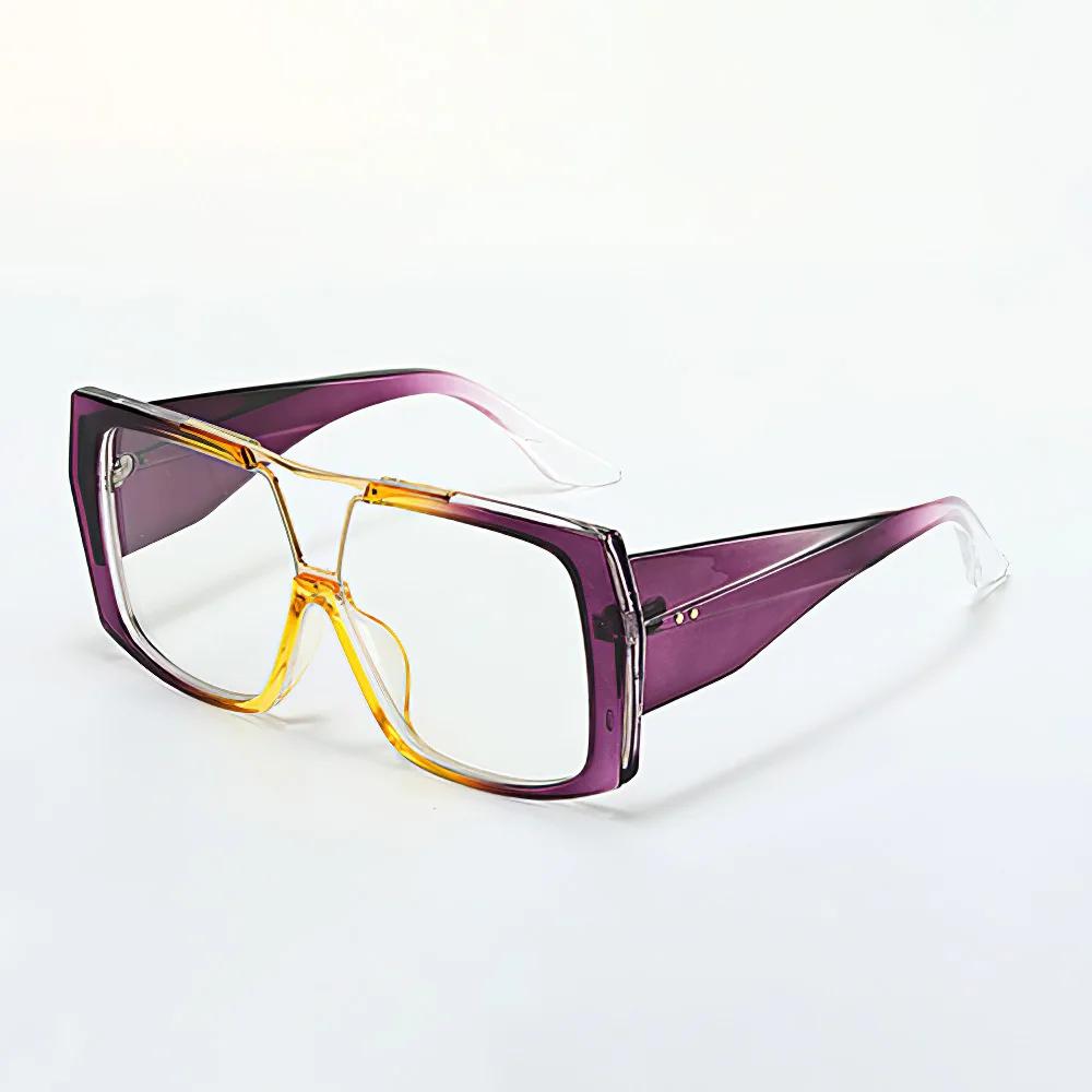 Retro Anti Blue Light Computer Glasses Blue Light Blocking Glasses Computer Eyewear Large Frame Anti-Radiation For Men And Women