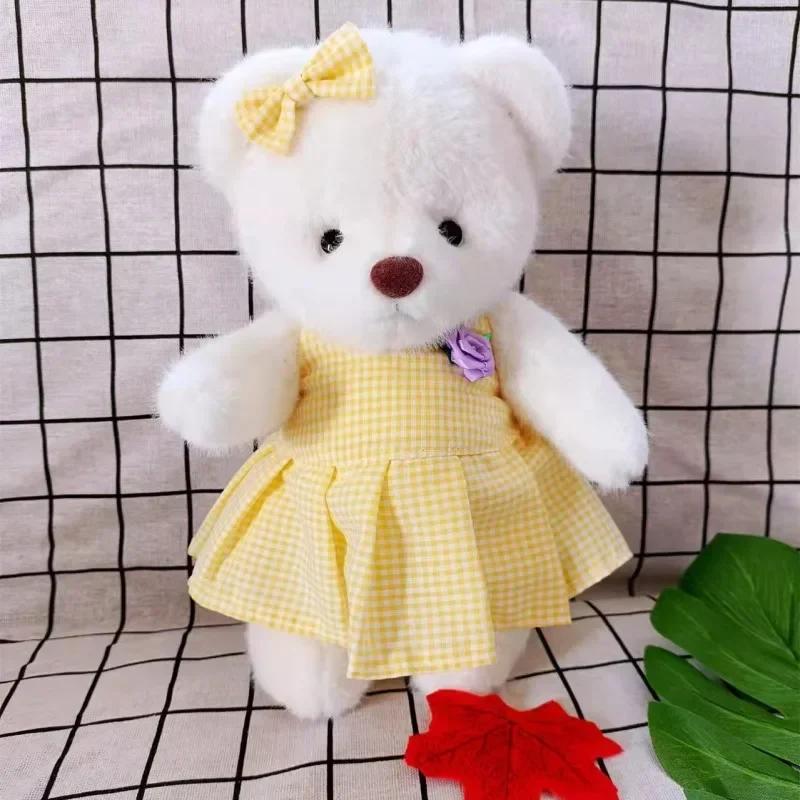 New Little Bear Plush Doll Clothes Toys for Changing Clothes Kawaii Children's Stuffed Dolls Room Decoration Gifts for Girls