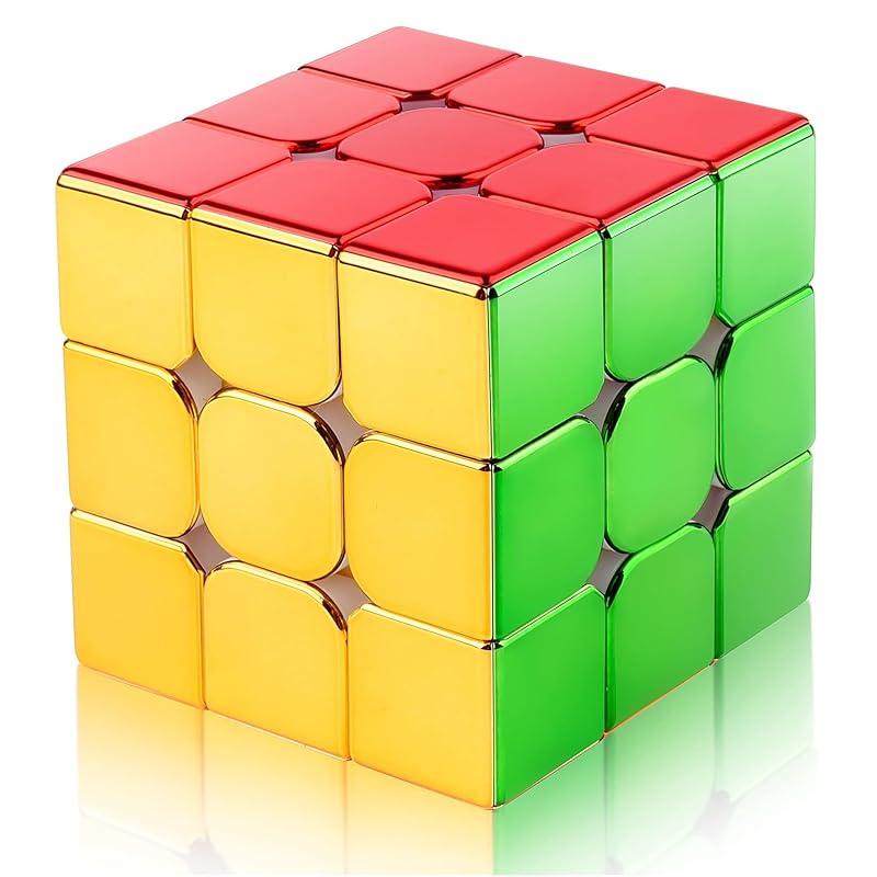 

металлический магический кубик Magic Cube фокусник 3D лабиринт вращение плавный 3D головоломка Мировая стандартная цветовая схема девочка мальчик подарок развивающие игрушки Элементарный