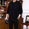 Spring Autumn   Men's Suit Loose-Fit Casual Plus Size Versatile Sportswear   3-Piece Set for Middle-Aged and Elderly