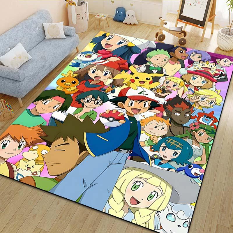 1PC P-Pokemon Eeveelution Pattern cartoon Carpets for Living Room Bedroom Bedside Floor Mat Area Rug Home Decor Luxury Gifts