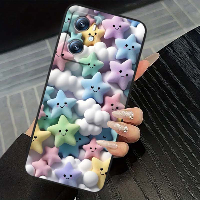 

Cartoon Animals Cute For OPPO Reno 5 6 7 A96 A40 A58 Realme GT A74 A78 Neo2 A74 A78 Find X5 X3 X7 X8 Black Phone Case OPPO A72