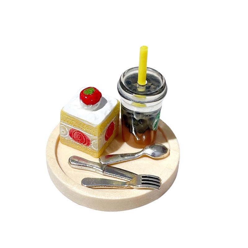 Mini Dollhouse Decoration Cake Model Set Of Mobile Phone Case Material Diy Accessories