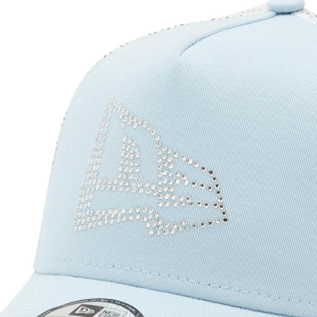 [New Era] New Era Dětská síťovaná kšiltovka Youth 9FORTY A-Frame Trucker 14666046 NER33K1806 Světle modrá s kamínky Logo vlajky ONSPOTZ Exkluzivní Dívčí Dětská kšiltovka