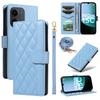 For Xiaomi Redmi 15C 4G (173mm) Wallet Case Rhombus Leather Phone Cover with Strap