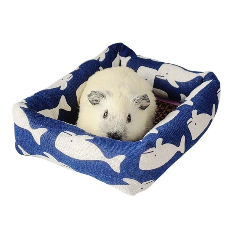 Hamster Cushion Bed Cushion Rabbits Toy Soft Pad House for Hamster for Guinea Pigs, Gerbils Molar Toy Bed S