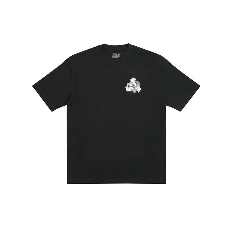 Palace Hesh Mit Fresh Snake Logo Crew Neck T-Shirt Unisex Tops Black PAL-FW20-02