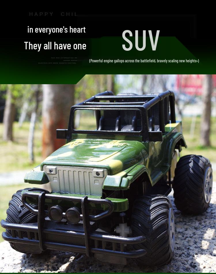 Four-Wheel Drive Remote Control Off-Road Racing Jeep Toy for Kids