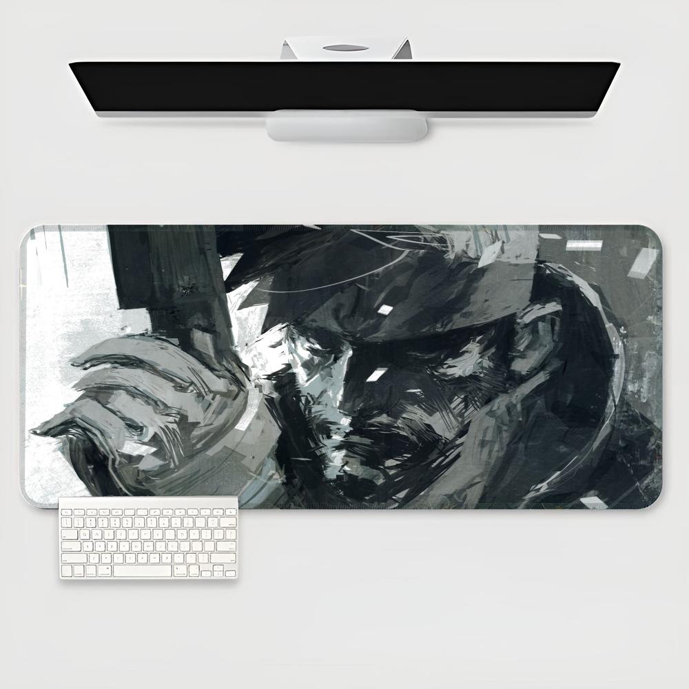 Metal Gear Solid Mouse Pad Waterproof Mat Natural Rubber Desk Rug PC Desk Mats Design 600x300x2mm