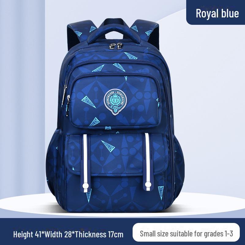 Elementary School Backpack with Side Cooler, Simple and Casual for Grades 1-3 and 6.
