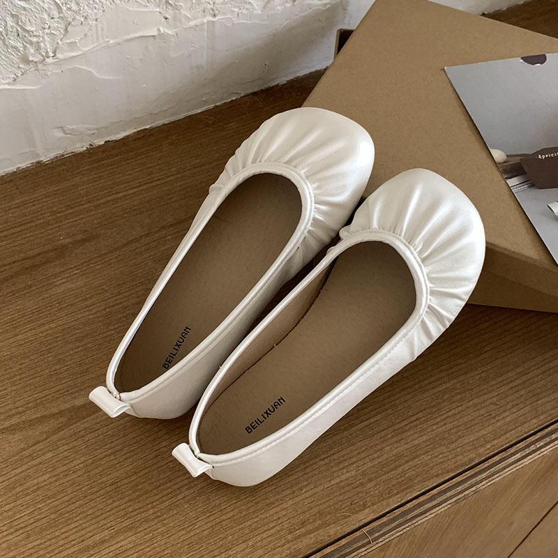 Fashion Footwear Ballet Flats Dance Shoes For Women New In Summer Spring Female Shallow Fashion Round Toe Ladies Flats Slip On Shoes