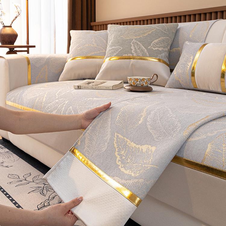 The New Chenier Sofa Cushion Is Universal In All Seasons, Light Luxury, High-end Seat Cushion, Non-slip Leather Sofa Cover Cover Cloth.