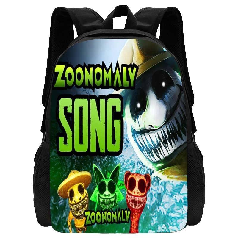 Cute Zoonomaly School Backpack With Fun Prints For Boys And Girls 15 Inch