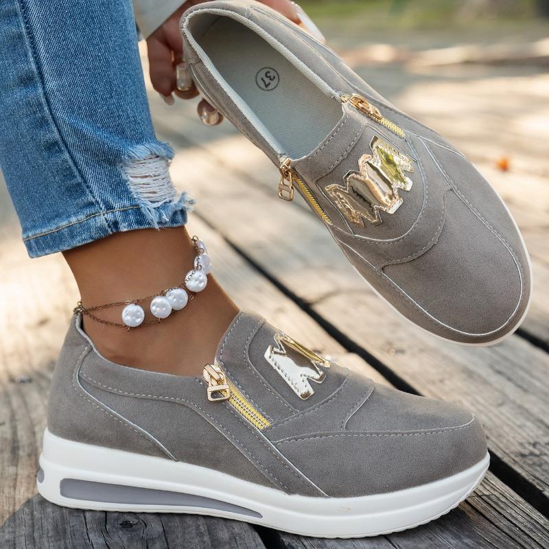 Fashion Women Platform Sneakers Casual Slip on Fashion Loafers Ladies Fashion Outdoor Shoes Femme Comfortable Lightweight Sneaker Woman