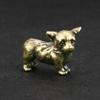 1 Pcs New Solid Pure Brass Corgi Copper Jewelry Personalized And Interesting Dog Ancient Bronze Crafts Collection Ornaments