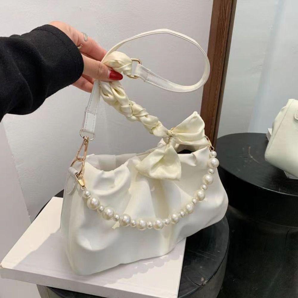 Small Cloud Shoulder Bag Luxury Pearl Shoulder Bag Fashion Luxury Crossbody Bag  Purses