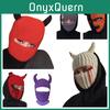 Novelty Knit Halloween Hat Full Face Mask Windproof Handmade Warm Adult Gifts