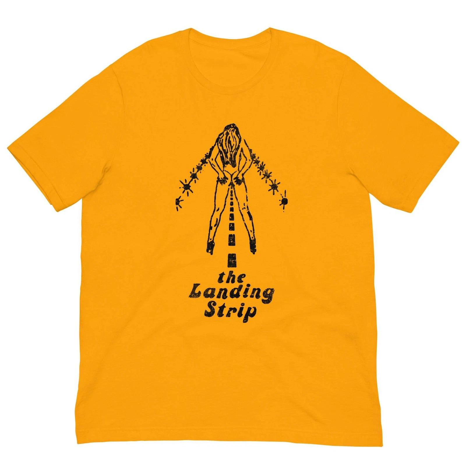 Vintage Retro T Shirt The Landing Strip Club Naked Graphic Tee For Men Women L